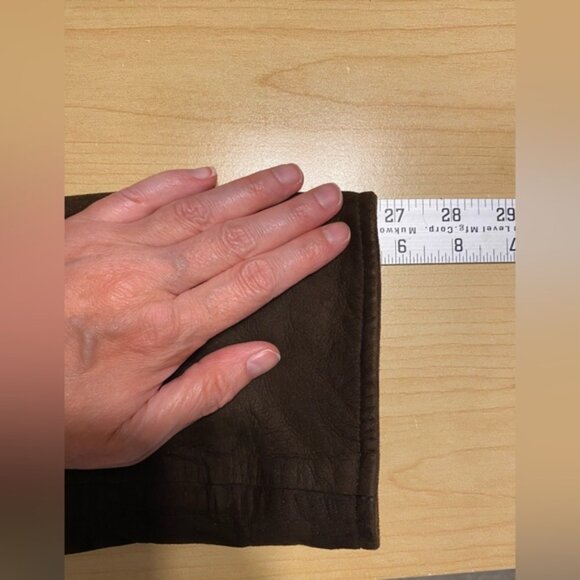 Vintage J. Crew SUEDE Leather Button Up Car Coat, Dark Brown, SOFT, Men’s Large - Picture 9 of 12